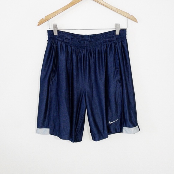Nike Other - NIKE Navy Athletic Shorts With Drawstring Waist Size Large